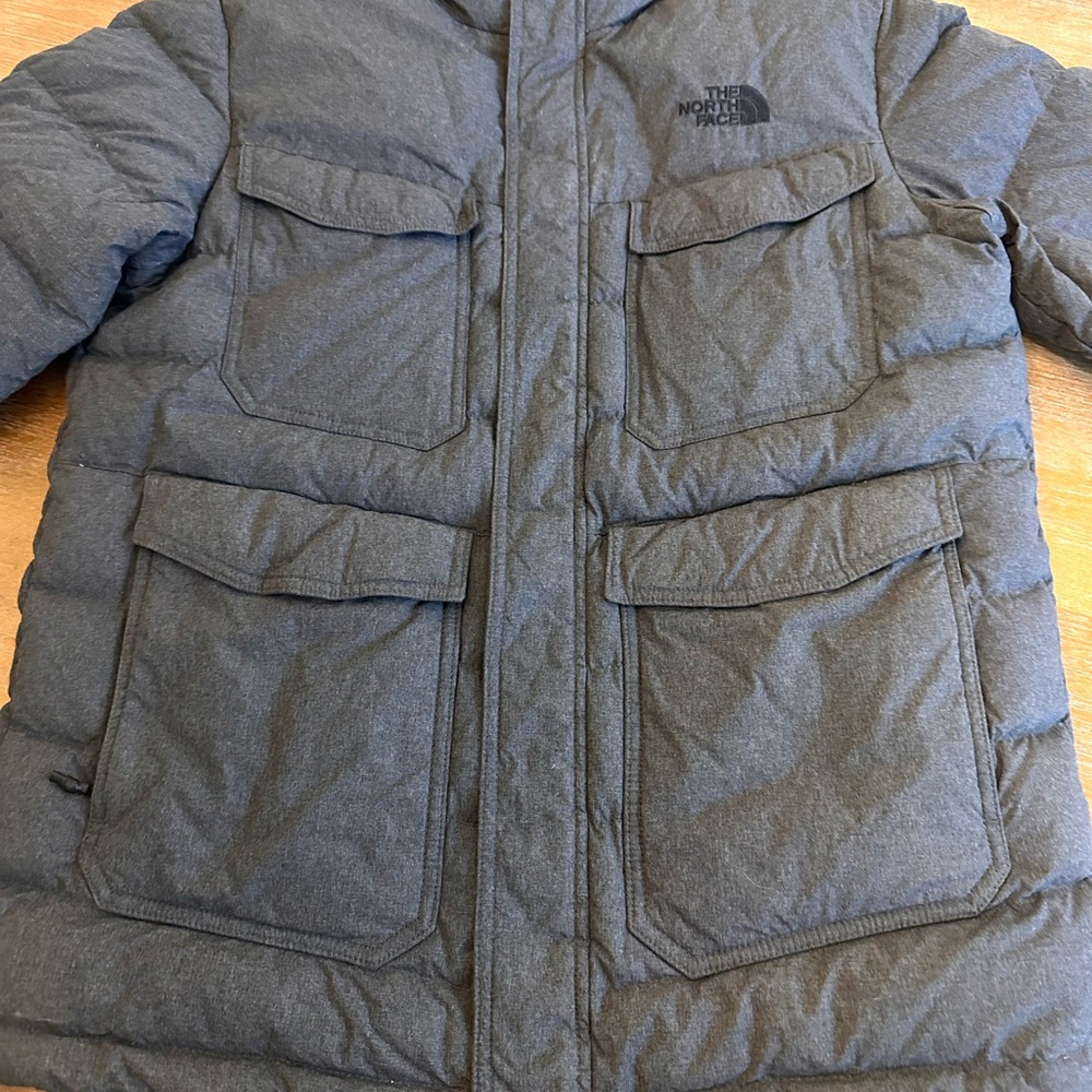 The North Face Men's Charcoal Puffer Jacket